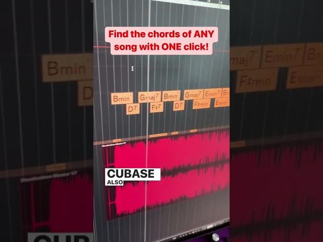 Find the chords of any song with one click! #musicproductiontips #cubase