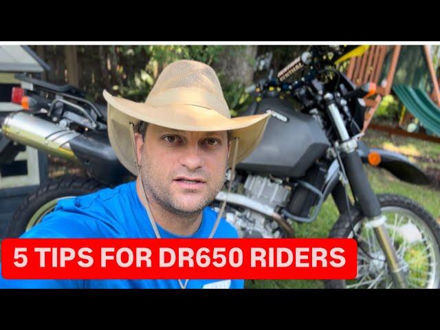 Tips For DR650 Riders (edit:throttle cable, not fuel line!