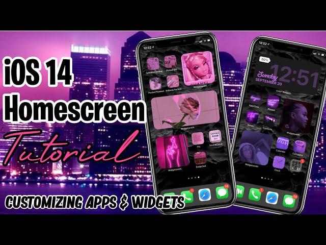 How To Customize Your Homescreen W/ IOS 14 *aesthetic and easy*