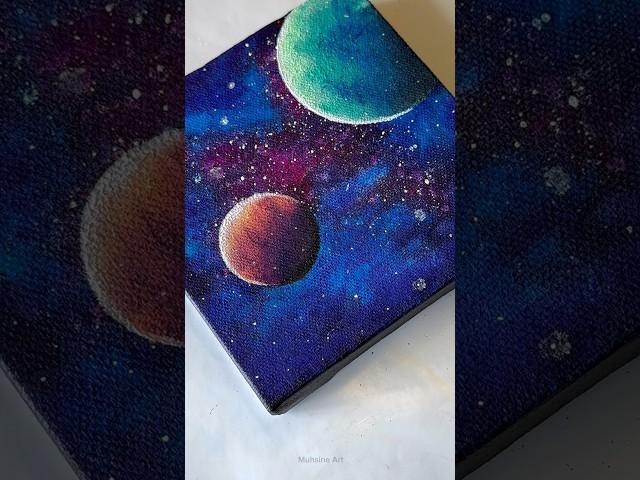 Galaxy painting technique  #shorts #craft #art #drawing #satisfying
