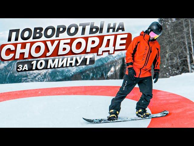 How to learn to turn on a snowboard in 10 minutesGetski ft. Alexey Sobolev