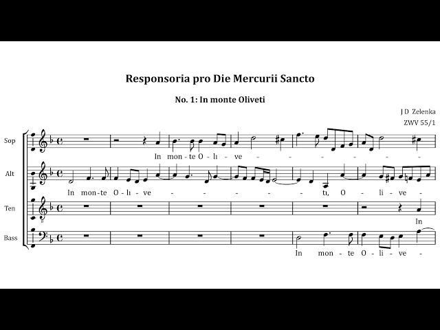 Zelenka - Responsoria pro Hebdomada Sancta, ZWV 55