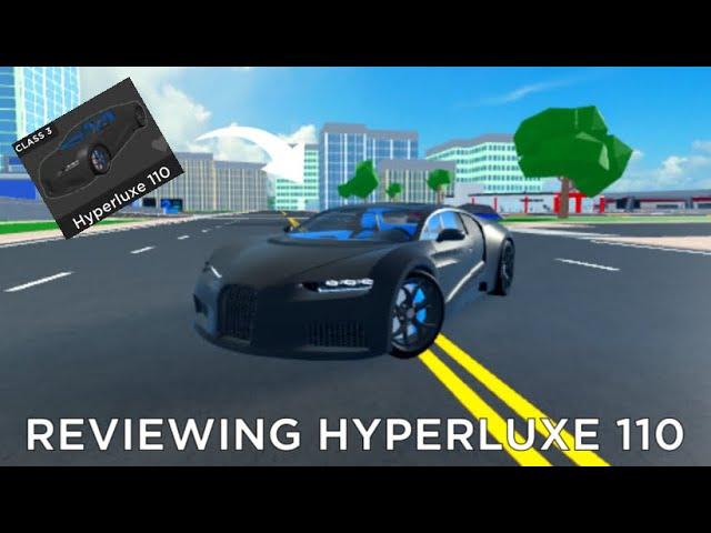 Reviewing the new Limited: Hyperluxe 110! | Roblox Car Dealership Tycoon/CDT | KevAldGames |