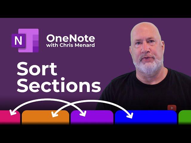 OneNote - Sort Sections using Onetastic for OneNote