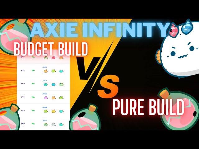 My Budget Build vs Pure - Pumalag sa PVP -  Reviewing my Scholar Team -  Axie Infinity