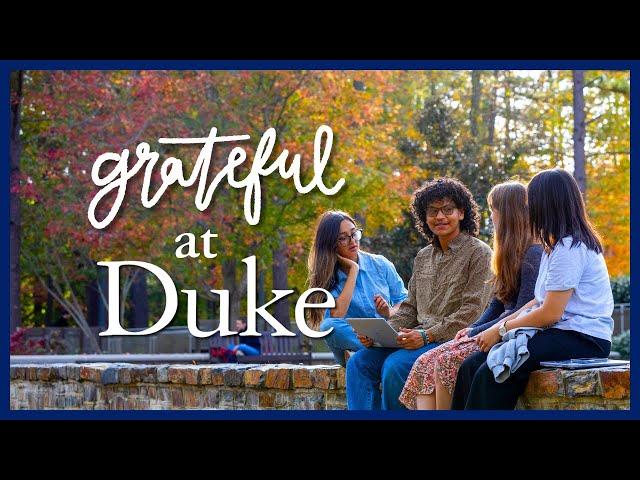 Grateful at Duke | Fall Scenery Video