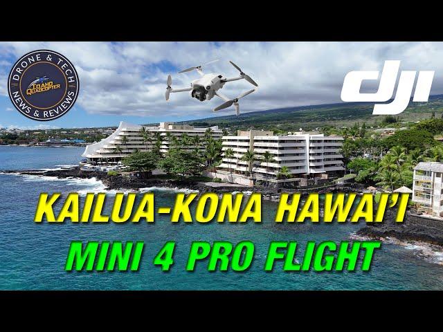 DJI Mini 4 Pro at Wai'aha Beach Park on Kailua Kona, Hawai'i