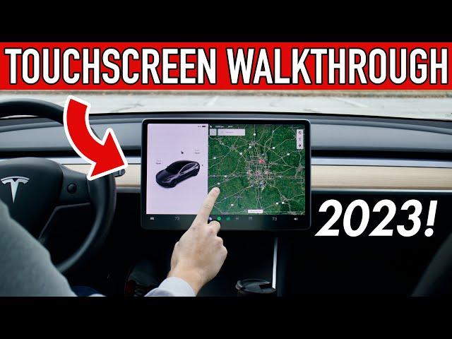 Tesla Touchscreen FULL WALKTHROUGH 2023! (IN DEPTH)