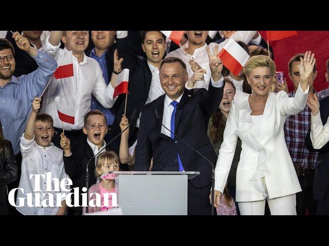 Poland’s incumbent president Andrzej Duda wins knife-edge election