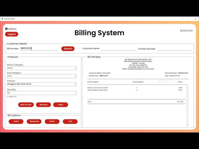 Retail Management Project in Tkinter Python | Source Code | Modern GUI