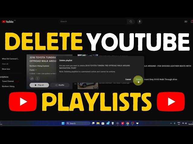 DELETE YouTube Playlists FAST (3 EASY Methods!)