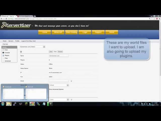 How to upload your own Minecraft World + Plugins