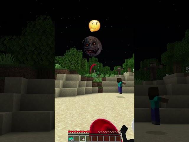 Friends Noticed Lunar Moon and Were Scared of New Structure...? #meme #shorts #minecraft