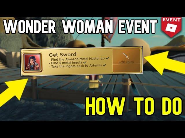 [Event]Sword+Iron nuggets Quest||Wonder Woman: The Themyscira Experience|| Roblox