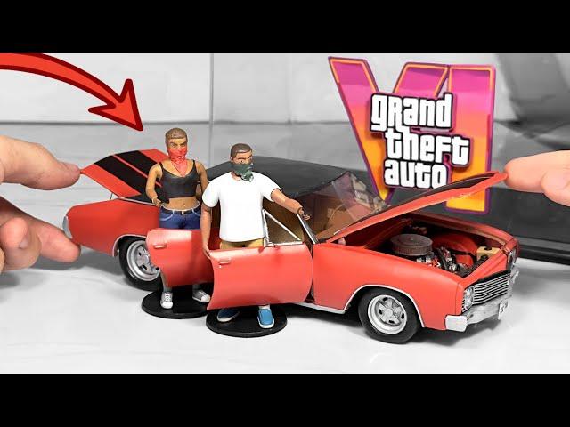 I brought a car and characters from GTA 6 to life using plasticine