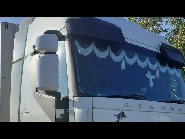 Замена накладок зеркала заднего вида iveco stralis/ поставили в цвет машины.