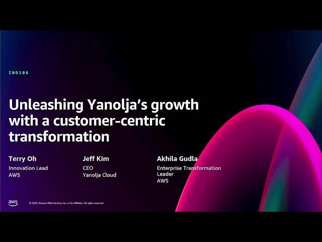 AWS re:Invent 2024 - Unleashing Yanolja’s growth with a customer-centric transformation (INO106)