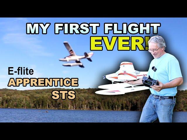 RC Trainer plane - My first flight EVER! - Horizon Hobby Apprentice STS