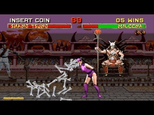 Mortal Kombat 2 arcade Mileena Gameplay Playthrough