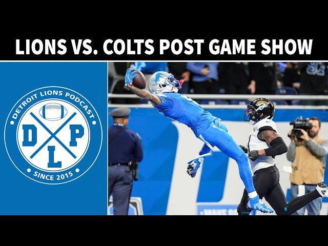 Indianapolis Colts Post Game - Detroit Lions Podcast Reacts