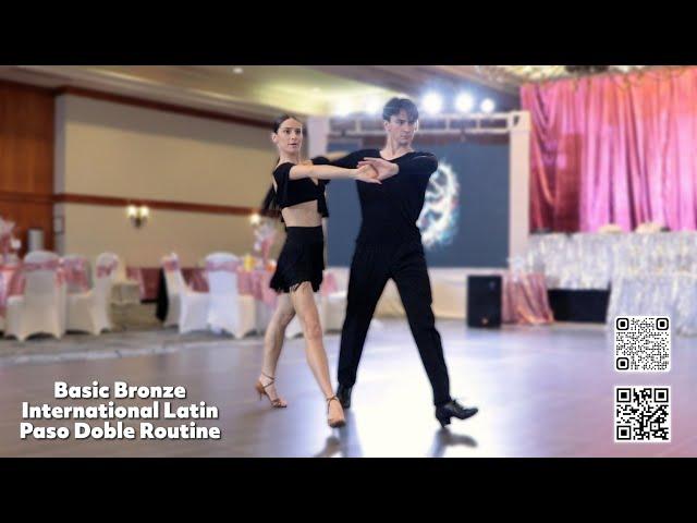 Basic Bronze International Latin Paso Doble Routine by Mikhail Kolosov & Elina Semka