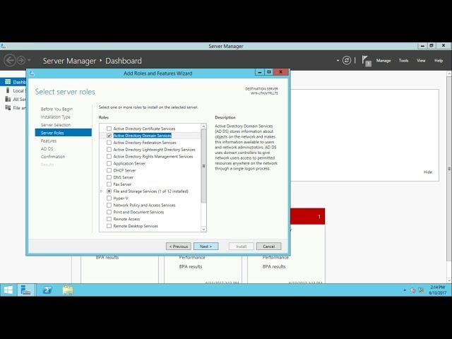 How to install active directory ( AD DS ) on windows server 2012 r2 || Part 2