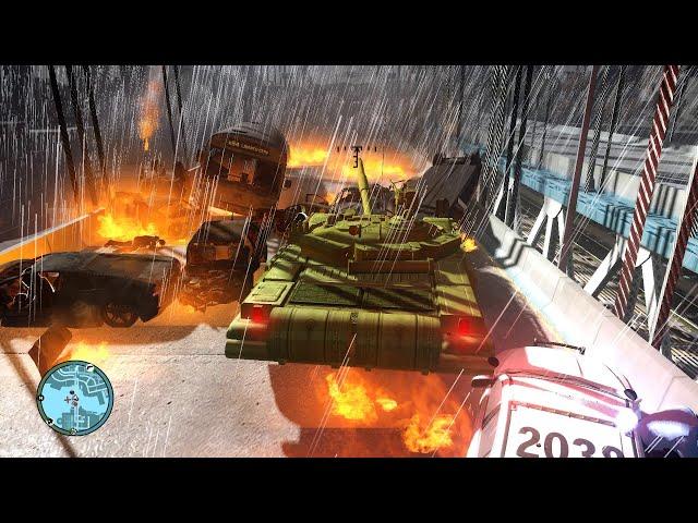 GTA 4 Red Alert. Soviet  Main Battle Tank T-72