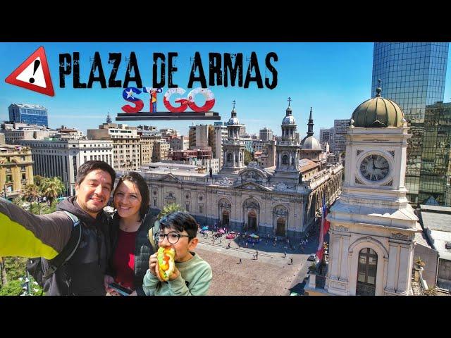  NO VISITES Plaza de Armas sin ver este Video ️- Santiago de Chile  4K