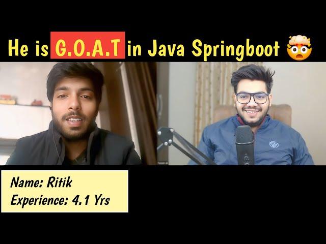 Java Spring Boot 4.1 Yrs Interview Experience