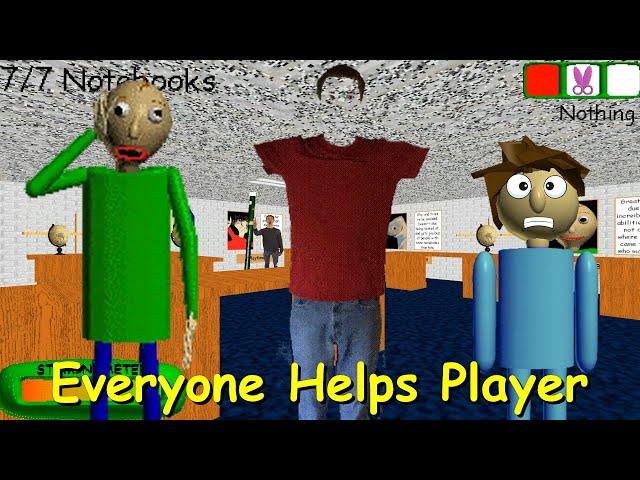 Everyone Helps Player (Null Help Player) - Baldi's Basics Mod