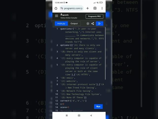 Exercise 1 python|Mcqs|nested list example|beginner python exercise |#coding