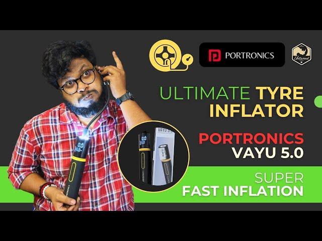 Unboxing Portronics Vayu 5.0 Tyre Inflator | Super-Fast Inflation for Bike & Car @portronicsdigital