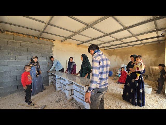 Family meeting and help of Jamshid and Khurshid to Farzaneh in building a house