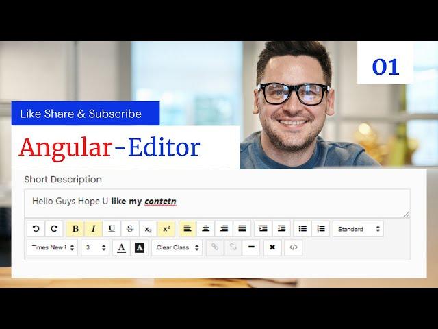 How to use Angular Editor | Angular