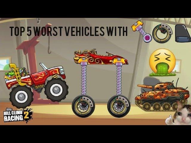 HCR2 Top 5 WORST vehicles with Kangaroo Setup 