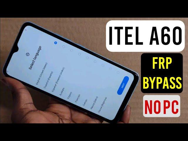 Itel A60 (A662L) Frp Bypass Android 12, 13 | Itel A662L Google Account Remove Without Pc