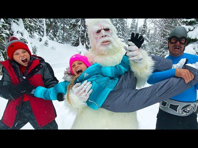 We got Attacked by Yeti in the mountains! Team Up with Aquabats