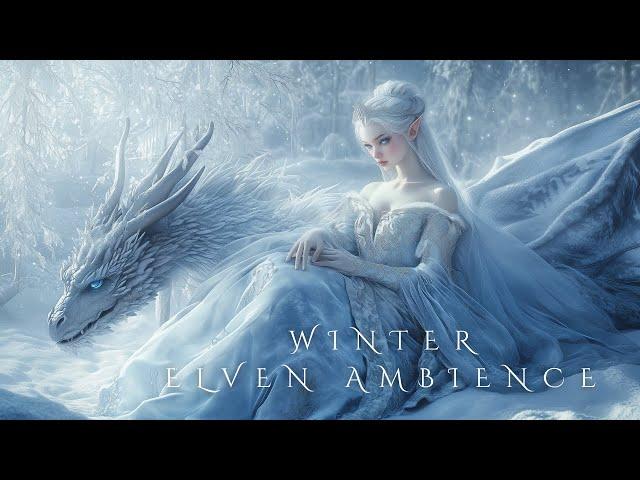 Fantasy Winter Music  Enchanted Winter Elven Ambience | Snow Queen's Frozen Castle