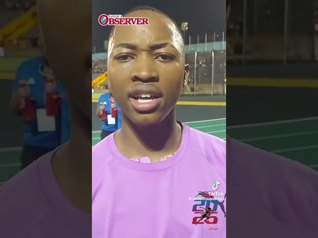 bayanda Walaza spoke on his race and how he felt humble running with some of the big guns.