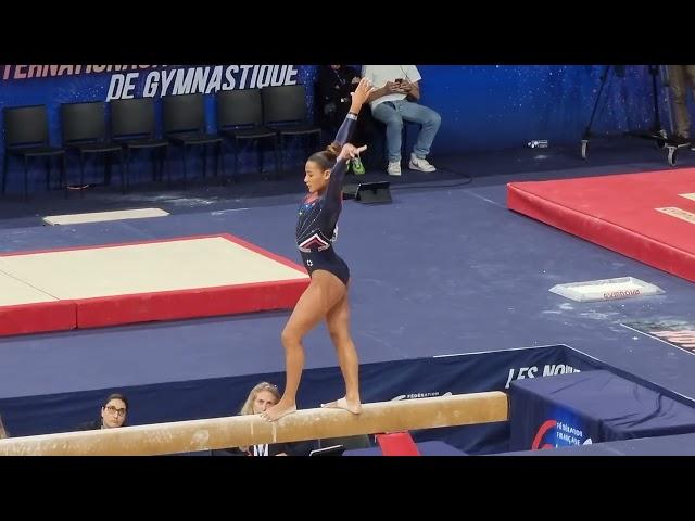 Marine Boyer  - Beam Final - Gold medal  - Paris World Cup 2022