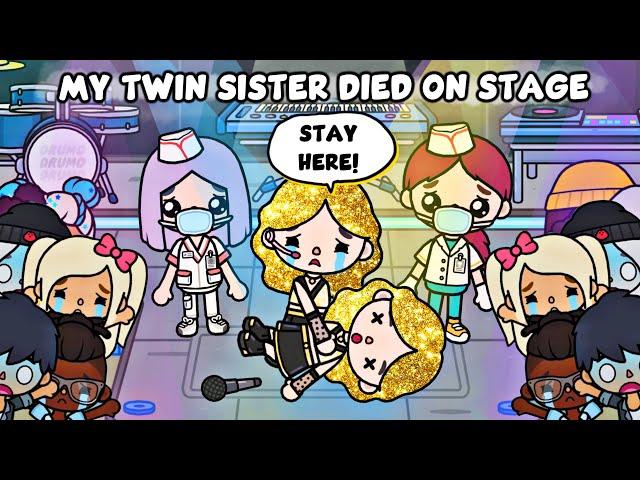 My Golden Hair Twin Sister Died On Stage? | Sad Story | Toca Life Story / Toca Boca