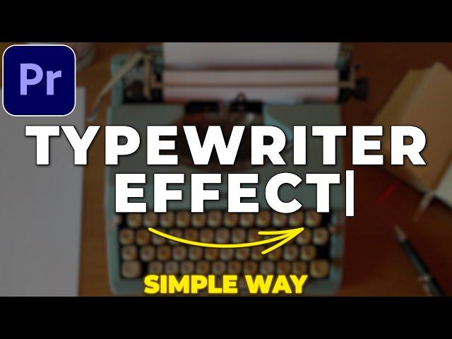 How to Make TYPEWRITER Effect in Premiere Pro