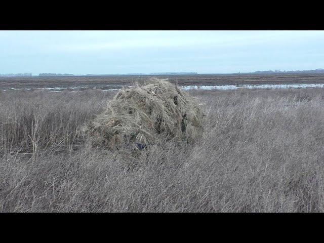 Самый лучший самодельный скрадок своими руками на гуся и утку. Homemade skradok for goose and duck.