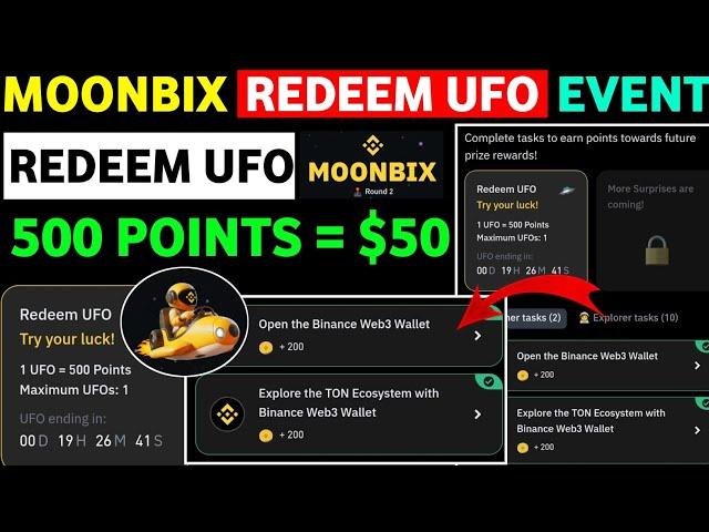 Binance Moonbix Redeem UFO | Moonbix Airdrop New Update Today | Moonbix UFO Update | Moonbix Update