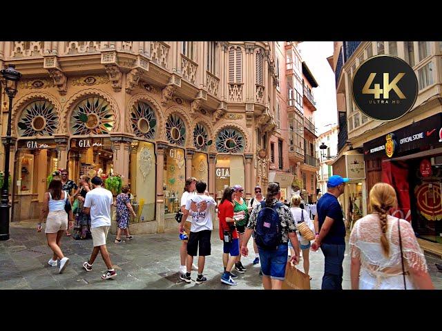 Palma de Mallorca Walking Tour Around The City (4K UHD) Summer 2023