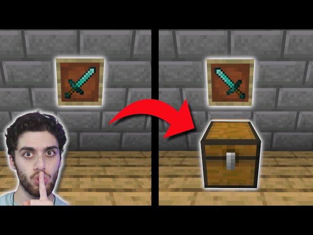 (1.17+) How To Make A SECRET Chest In Minecraft! - Hidden Chest Tutorial