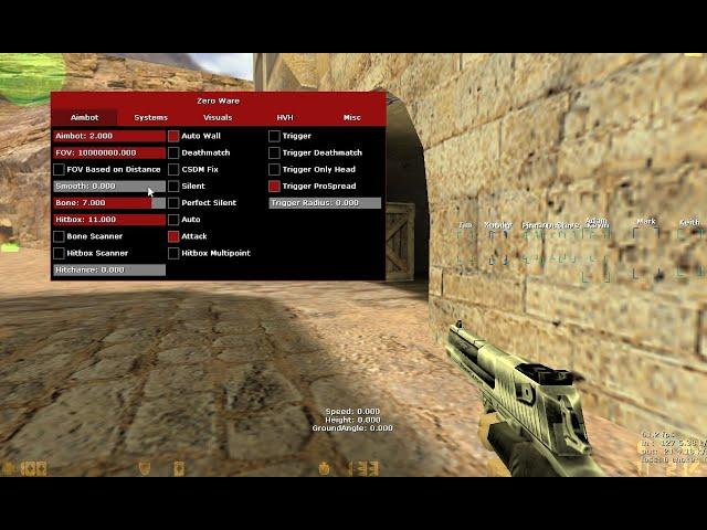 Zeroware Multihack (Aimbot, Triggerbot, Esp, Wallhack, KZ hacks, Knifebot, Speedhack)