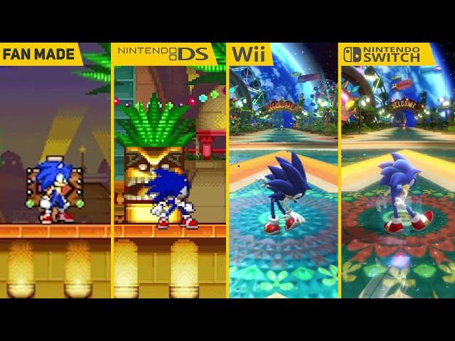 Sonic Colors - 2010 | 2D vs DS vs Wii vs Switch | Graphics Comparison