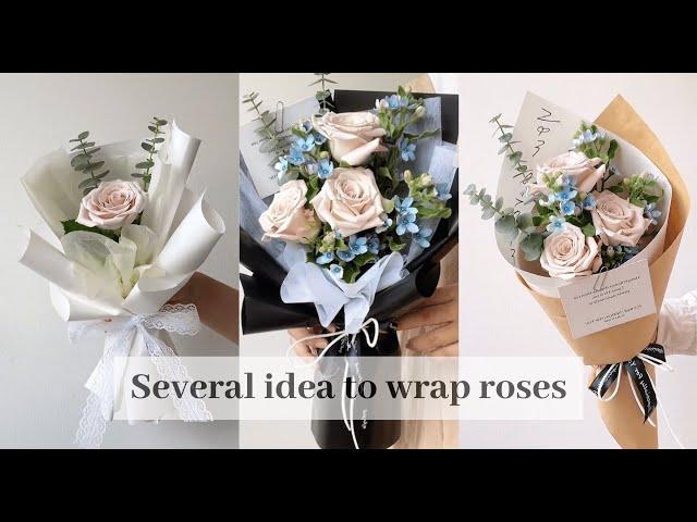 Manta Roses Floral Bouquet Wrapping Tutorials(33) | Flower Bouquet Wrapping Technique & Idea