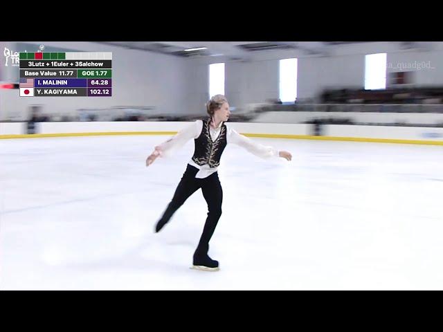 Ilia Malinin FS Lombardia Trophy 2024 I'm not A Vampire (Score box ver)